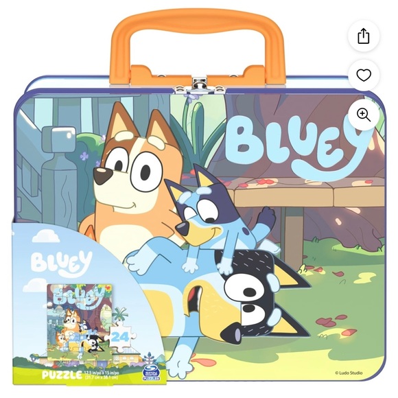 Other - Bluey 24 piece puzzle and tin
